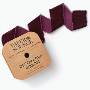 Burgandy Frayed Velvet 1.5 5 YD