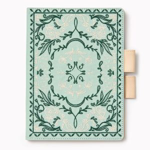 Paper Source A5 Folk Floral Bookcloth Journal Cover with Pen Loop Closure