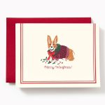 Christmas Festive Corgi Stationery Set