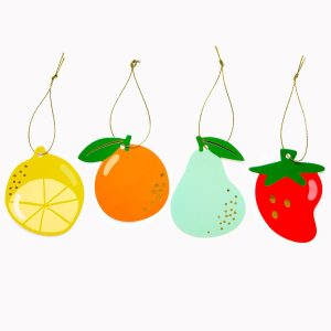 Assorted Fruits Gift Tags Set of 8